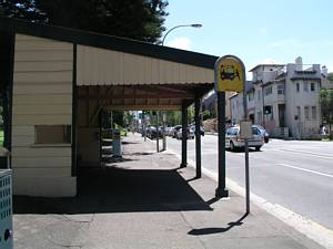 Tram waiting shed Bondi Road - Bus shelter Sydney