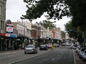Paddington Shopping Centre - strip shopping - Oxford Street - Sydney tram remnants