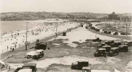 Bondi Beach 1920 from the north end
