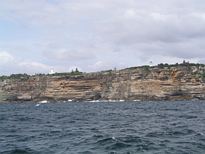 Macquarie Lighthouse from the ocean - Nov 2012